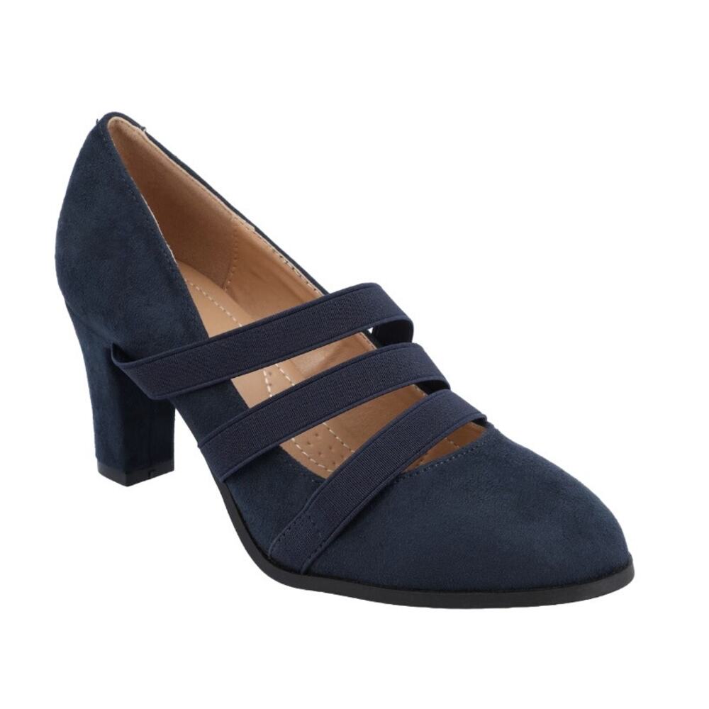 Journee Collection Navy Heels
